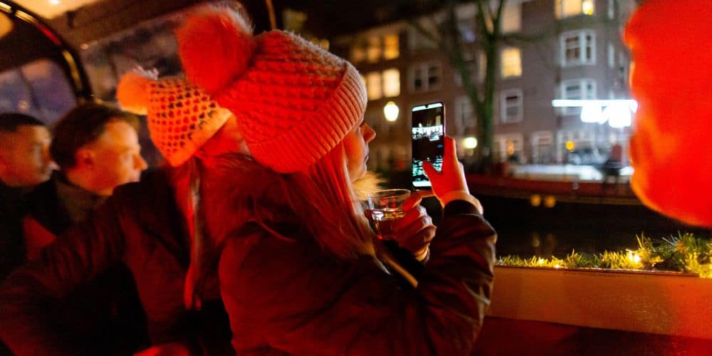Luxe avond rondvaart Amsterdam Light Festival