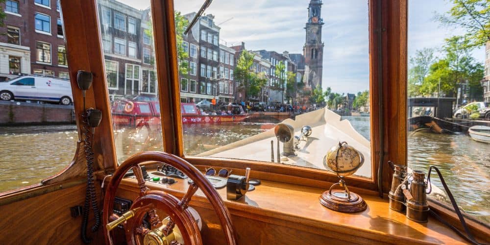 MS Agatha rondvaart grachten Amsterdam voorkant MS Agatha rondvaart grachten Amsterdam voorkant