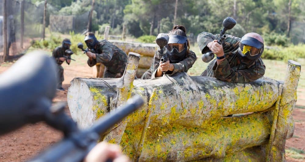 Paintball met collegas 1 Teambuilding tijdens Paintball