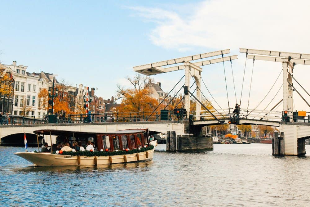 salonboot ms agatha witte brug in amsterdam Bedrijfsjubileum op een luxe salonboot