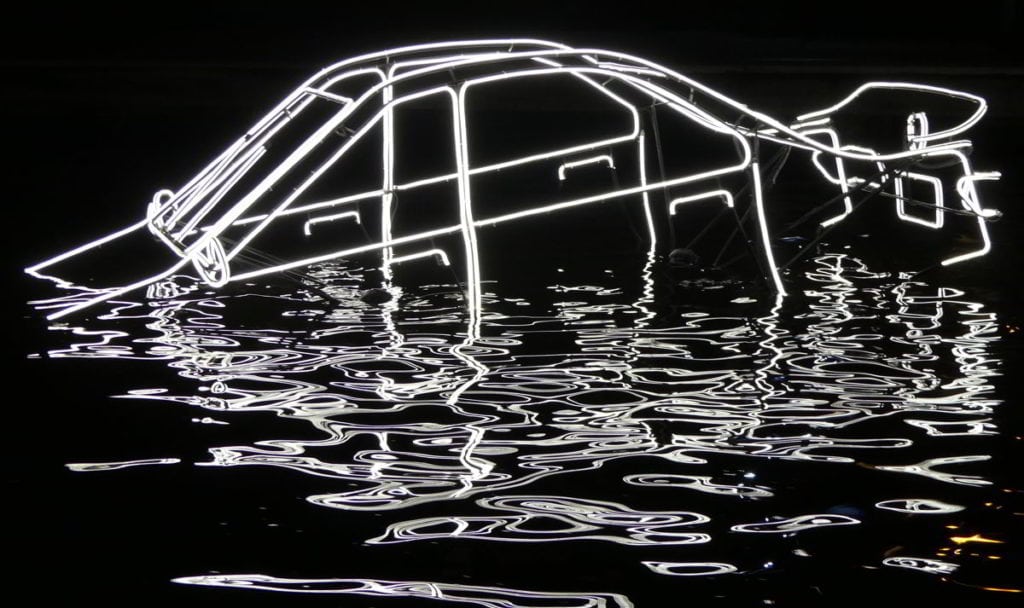 kunstwerken tijdens het Light Festival Amsterdam