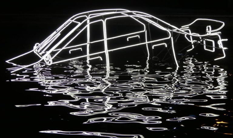 kunstwerken tijdens het Light Festival Amsterdam
