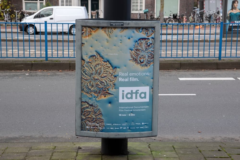 IDFA poster Amsterdam poster van het International Documentary Fim Festival Amsterdam