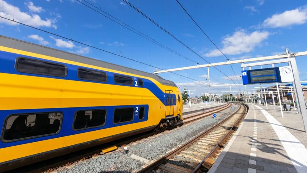 NS trein op station NS trein op het station